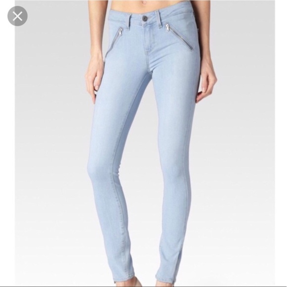 Paige Devon Skinny Jeans with Zips